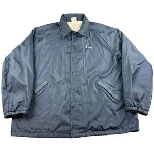 Vintage Birdie by Richard A. Leslie Coach Jacket XXL Blue Embroider Fleece Lined